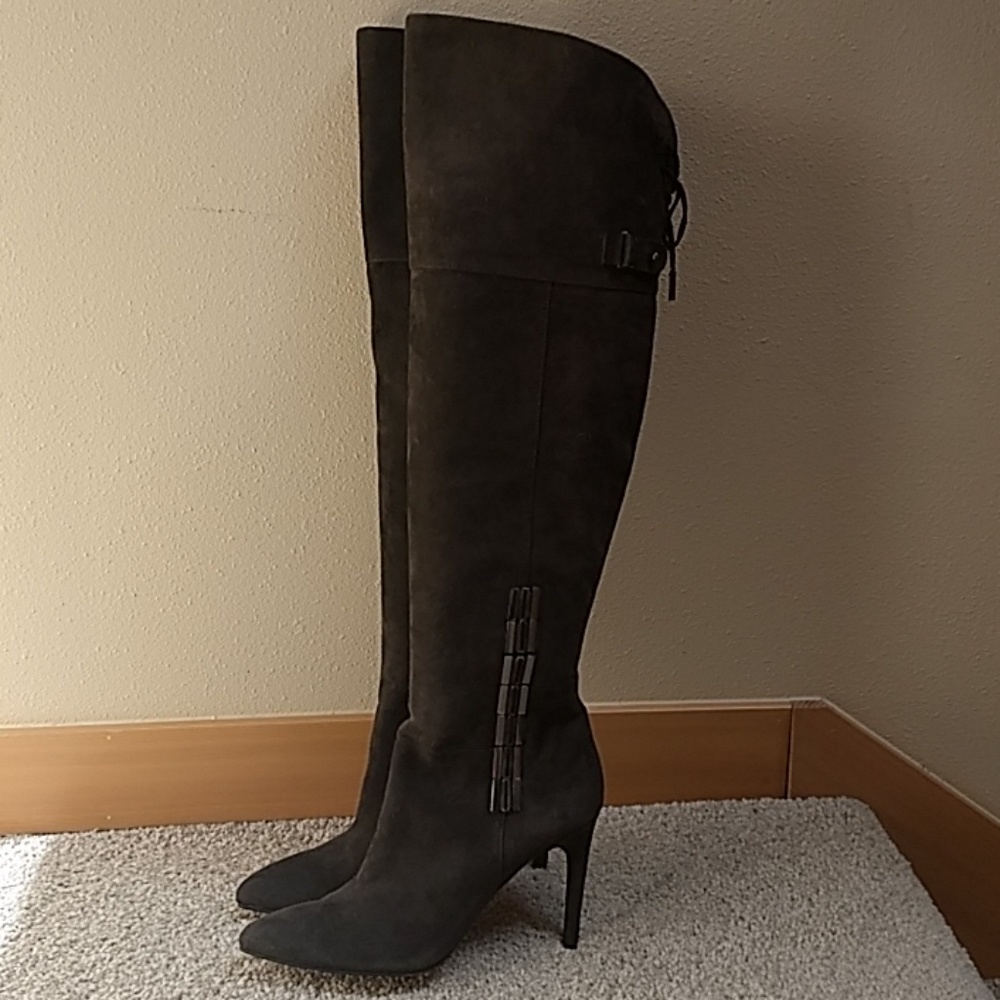 Suede over the knee boots